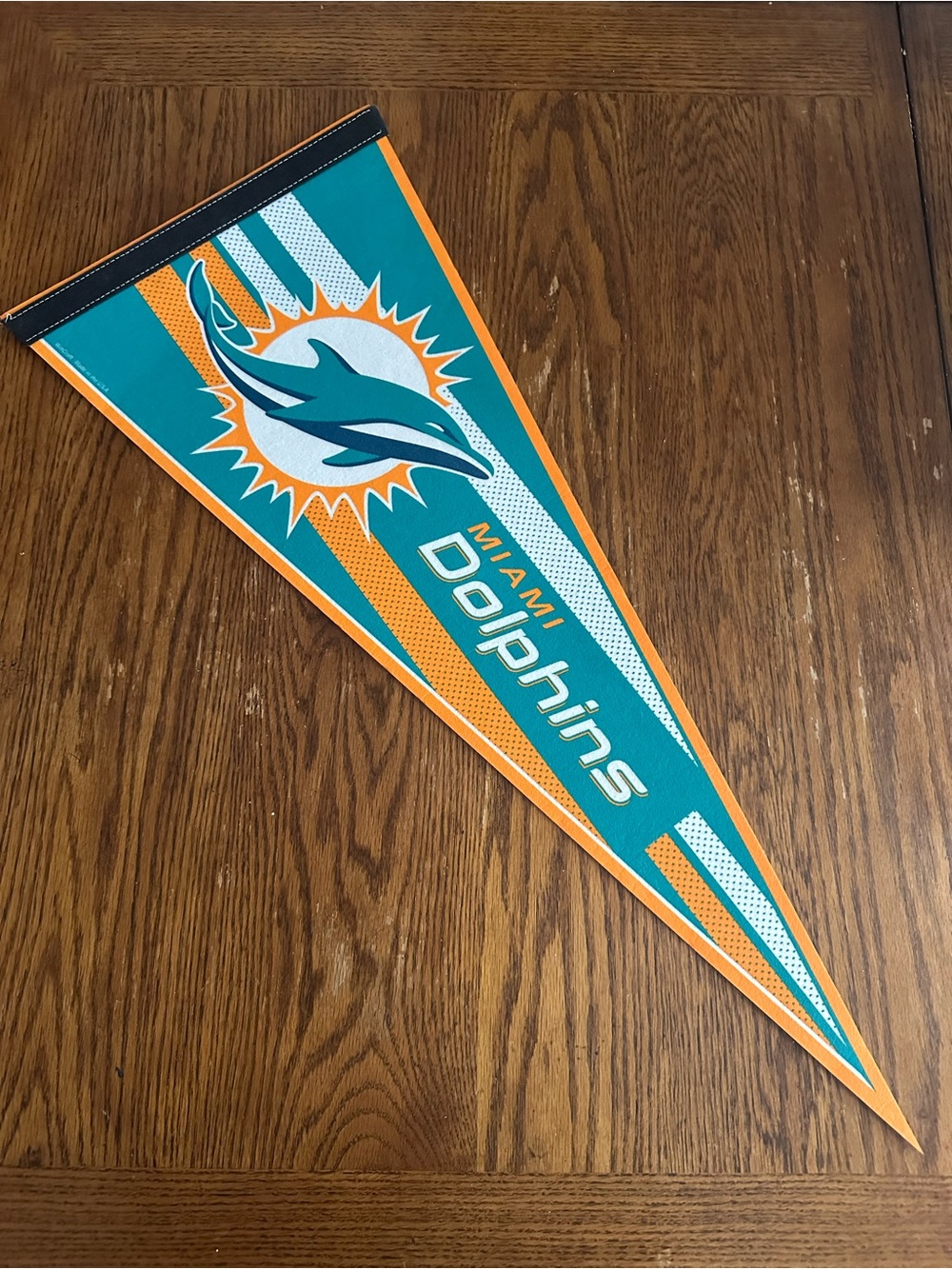 NOS Miami Dolphins NFL Felt Pennant Banner Flag 12x30 - Pristine WinCraft